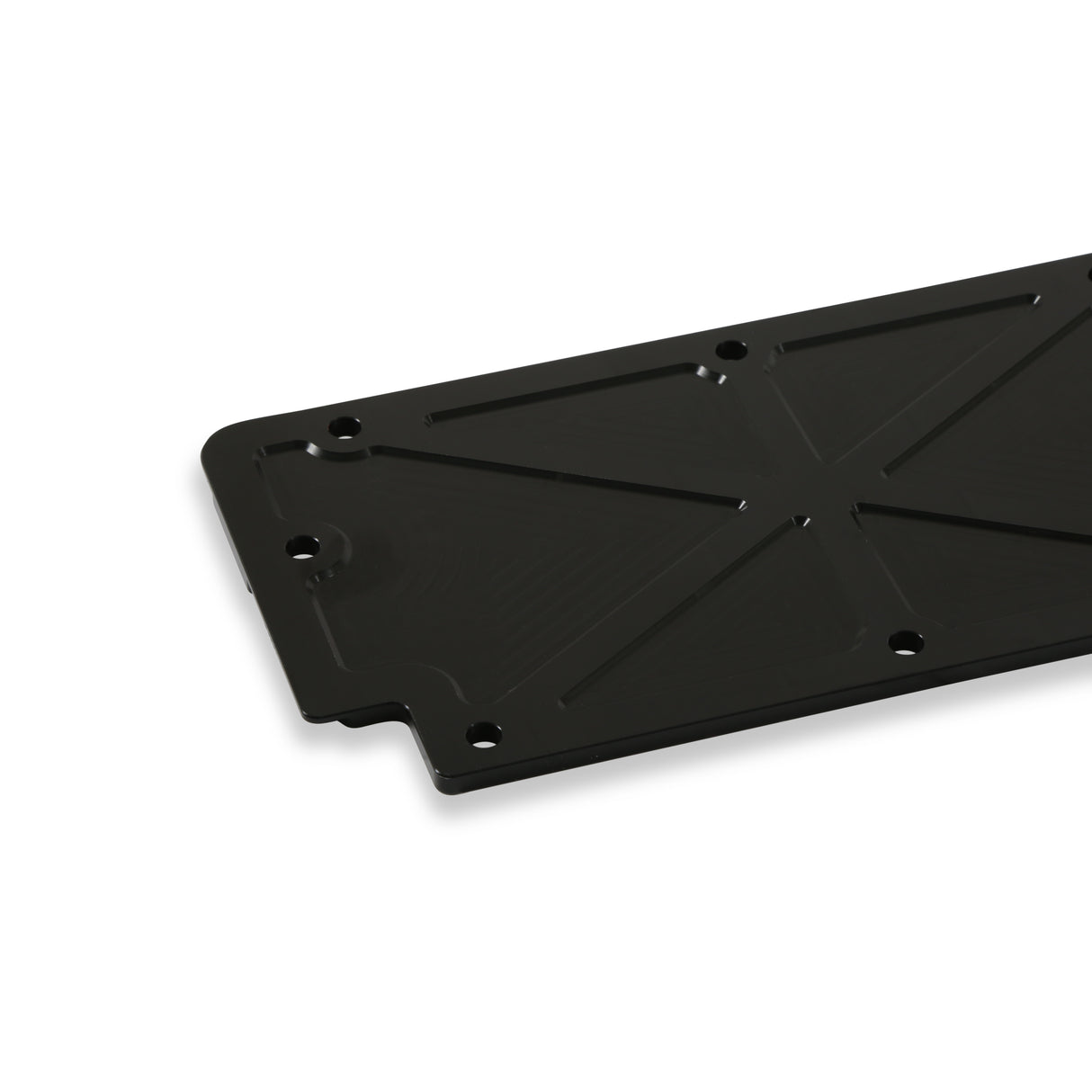 Holley 241-362 LS Valley Cover with Oil Fill - Black Billet