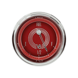 Classic Instruments V8 Red Steelie 2 1/8" Fuel - V8RS12SHC