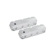 Holley 241-280 GM Licensed Valve Cover - Track Series - BBC - Fabricated Aluminum - Silver
