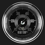 Classic Instruments V8 Speedster 2 1/8" Cylinder Head Temp. Gauge - V8SR197SHC