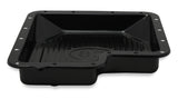 Mr Gasket Transmission Oil Pan - Black Steel - 9756BMRG
