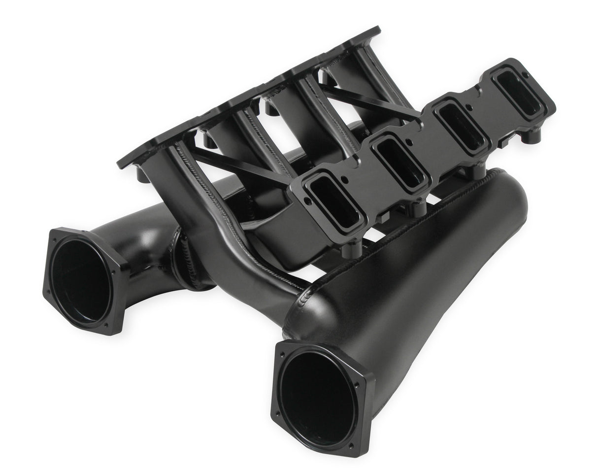 Holley 822202 Sniper EFI Fabricated Intake Manifold Dual Plenum 92mm LS3/L92, Rail Kit - Blk