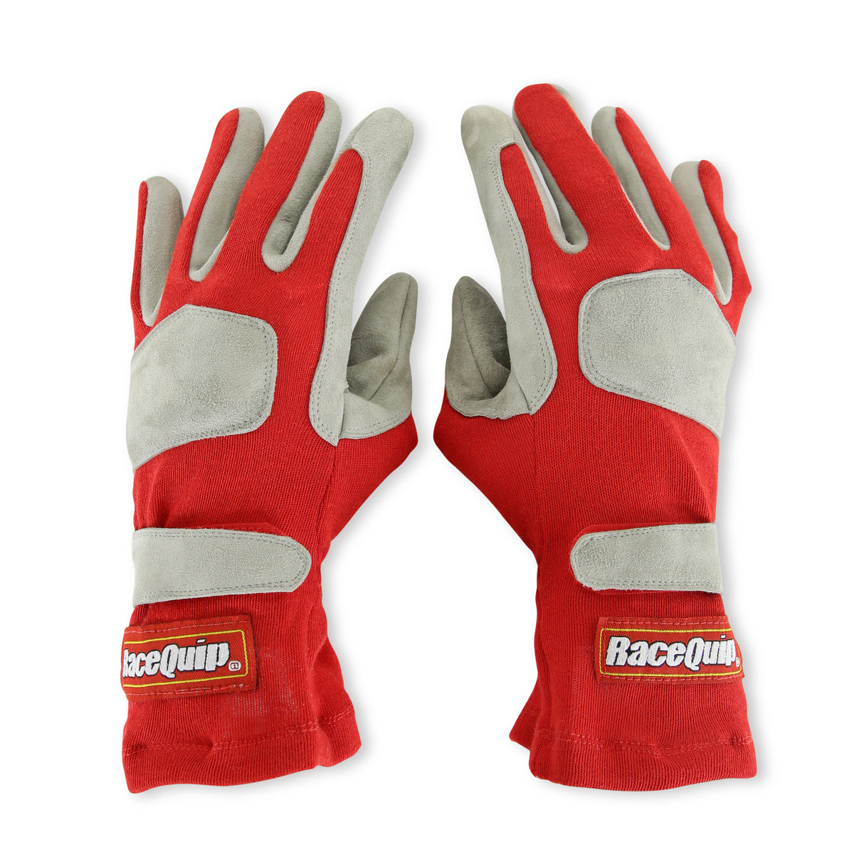 Racequip SFI 3.3/1 Red / Gray Nomex Race Gloves - Large - 351015RQP