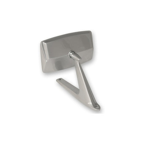 Scott Drake Outside Mirror, Satin Chrome, Convex Glass, Concours - C7AZ-17696-CS