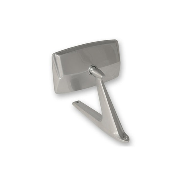 Scott Drake Outside Mirror, Satin Chrome, Convex Glass, Concours - C7AZ-17696-CS