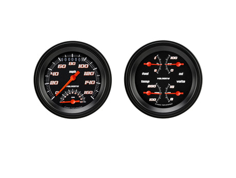Classic Instruments Velocity Black Series Two Gauge Set - VS32BBLF