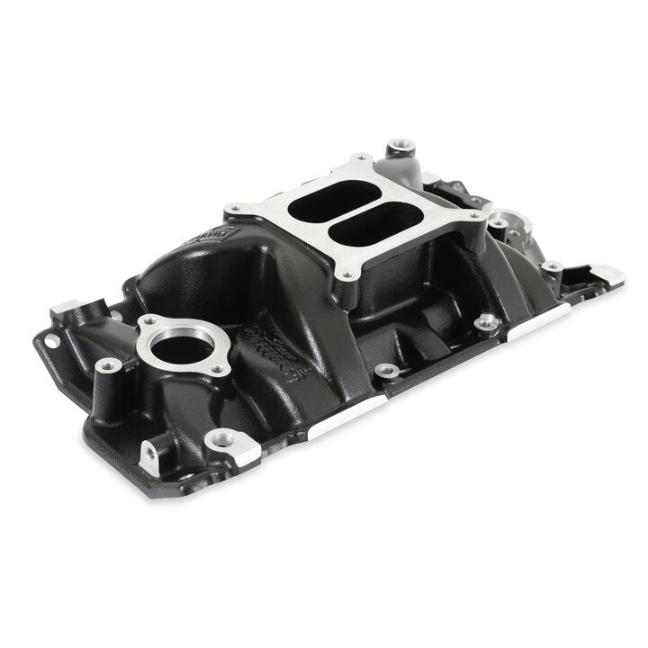 Weiand Speed Warrior Intake - Chevy Small Block V8 - Black Ceramic Coated - 8150BK