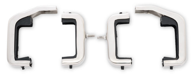 Scott Drake Bronco Stainless Steel Radiator Bracket Set (4 Row) - C6TZ-8A193-4SK