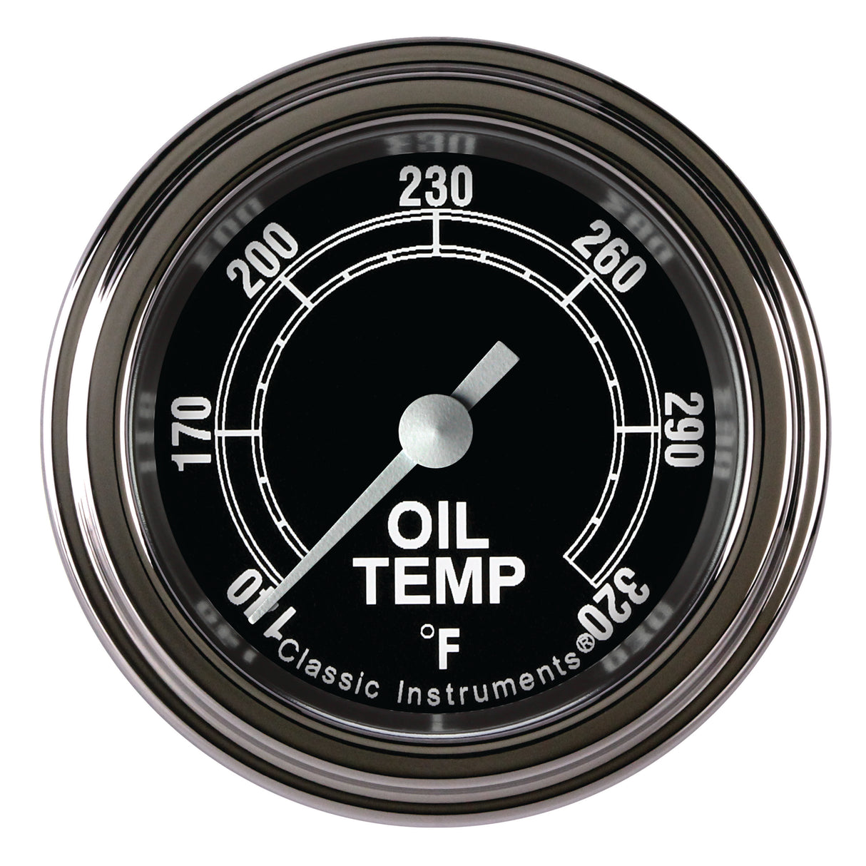 Classic Instruments Traditional 2-1/8" Oil Temperature Gauge - TR128SLF