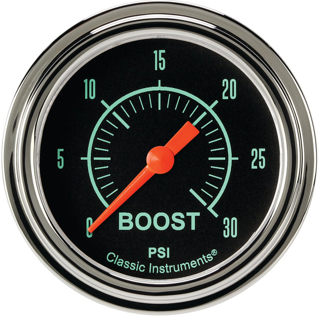 Classic Instruments G/Stock 2-5/8" Boost Gauge (30 PSI) - GS342SLF