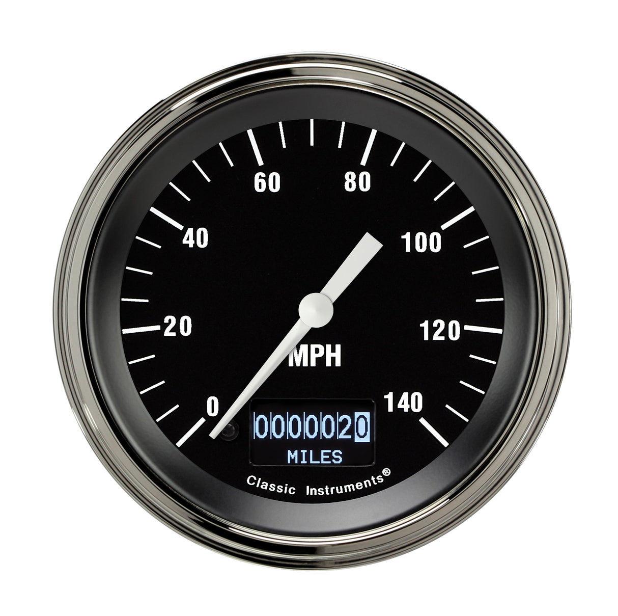 Classic Instruments Hot Rod 3 3/8" Speedometer with Information Screen - HR55DSLF