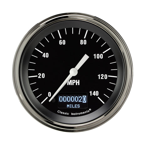 Classic Instruments Hot Rod 3 3/8" Speedometer with Information Screen - HR55DSLF