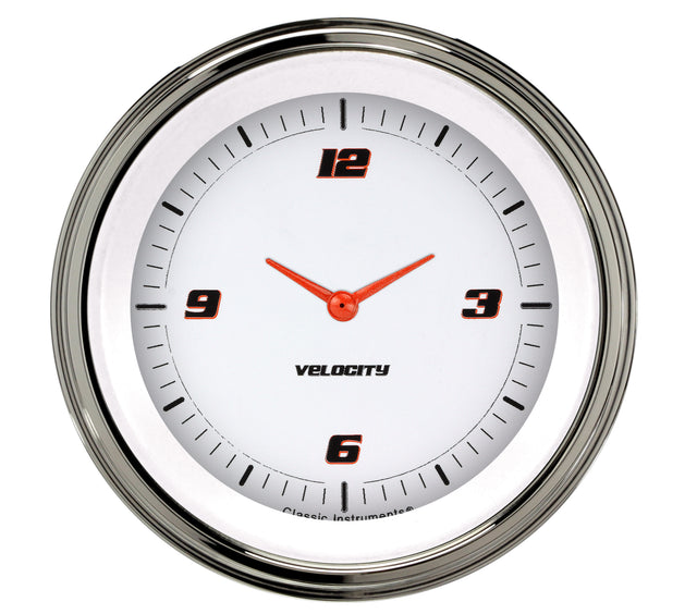 Classic Instruments VELOCITY WHITE 3IN CLOCK W RESET - VS93WSLF