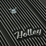 Holley 120-153 Finned Vintage Style Air Cleaner - 14" Diameter x 3" Tall - Round