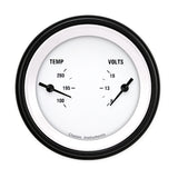 Classic Instruments White Hot 3" Dual - Temperature & Volt Gauge - WH74BLF