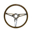 Scott Drake 1965-73 GT350 Style Genuine Wood &Aluminum 15" 6 Hole Steering Wheel - S1MS-3600-WG-6