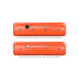 Holley 241-293 GM Licensed Valve Cover - Muscle Series - SBC - Center Bolt - Factory Orange Machined