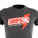 Simpson Racing Lightning fast shirt Charcoal youth XL - 4501YX