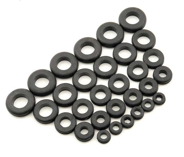 Mr Gasket Grommet Assortment - Rubber - Package Of 30 - 3706