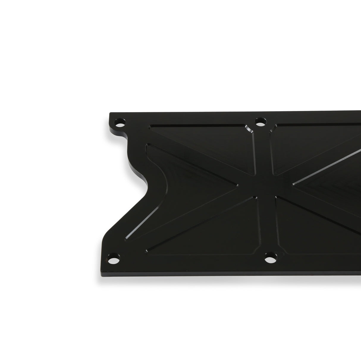 Holley 241-369 LS Valley Cover with Oil Fill - Black Billet