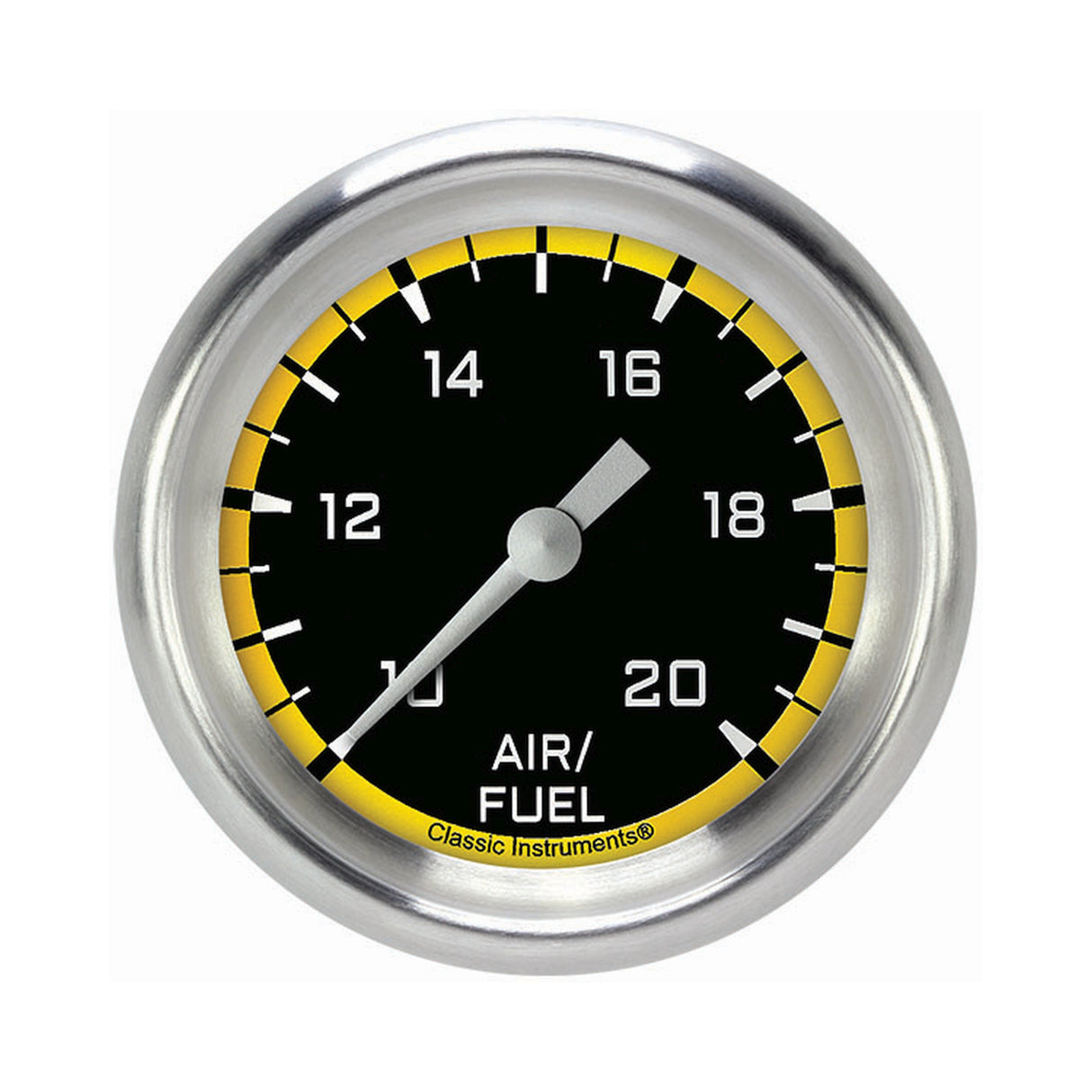 Classic Instruments Autocross Yellow 2 5/8" Air Fuel Ratio Gauge - AX394YAPF