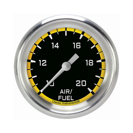 Classic Instruments Autocross Yellow 2 5/8" Air Fuel Ratio Gauge - AX394YAPF