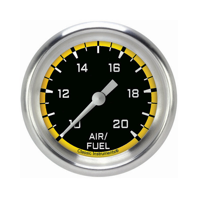 Classic Instruments Autocross Yellow 2 5/8" Air Fuel Ratio Gauge - AX394YAPF