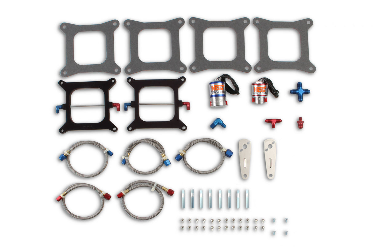 NOS Pro-Shot Fogger "Upgrade Kit" Cheater Nitrous System-Dual 4150 Holley Flange - 02021NOS