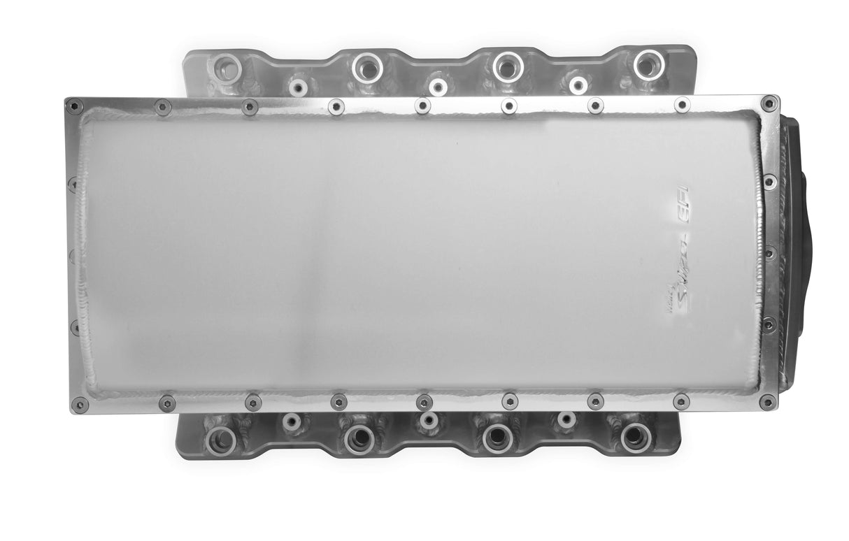 Holley 838231 Sniper EFI Fabricated Race Series Intake Manifold - GM LS3/L92 - 90mm - Silver
