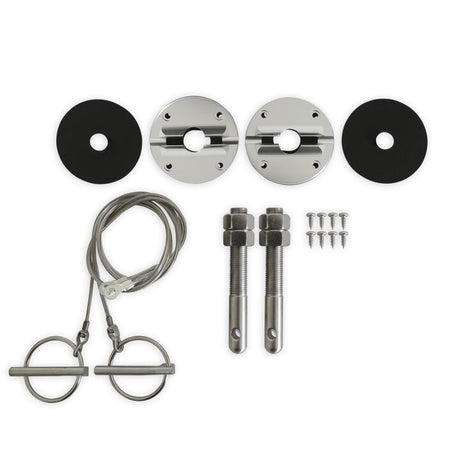 Scott Drake Hood Pin Kit Billet Aluminum - S1MS-16892-K