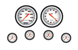 Classic Instruments Velocity White Six Gauge Set 151 - VS151WBLF