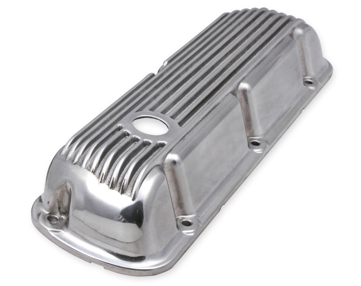 Mr Gasket Cast Aluminum Valve Covers Pair - Polished - 6861G