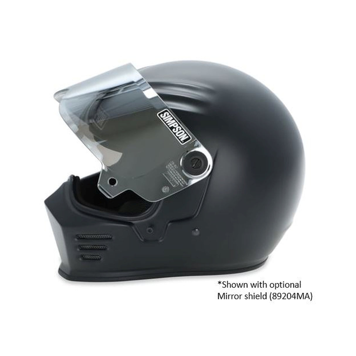 Simpson Motorcycle Outlaw Bandit Helmet - Flat Black - 28315L8