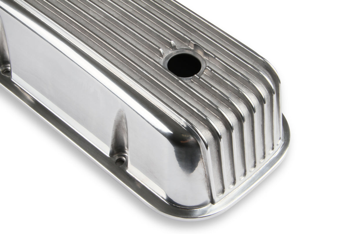 Mr Gasket Cast Aluminum Tall Valve Covers - Polished - 6859G