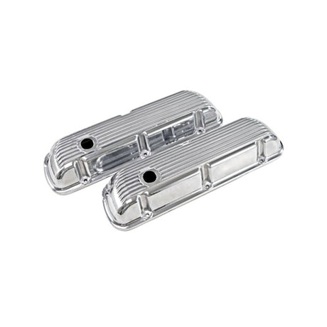Scott Drake Cal Custom Aluminum-Finned Valve Covers - C5ZZ-6A582-AF