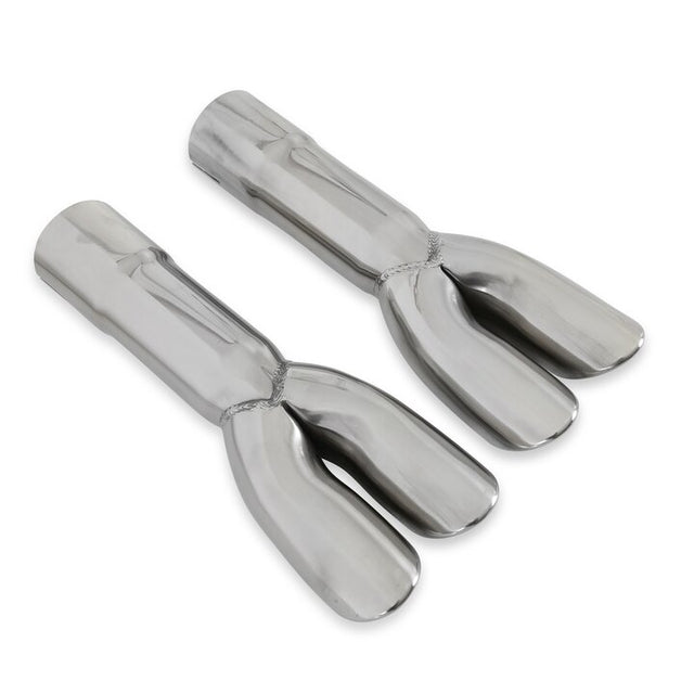 Scott Drake Hi-Flow GT Exhaust Tips, 2.25", Stainless Steel - C7ZZ-5258-GT2