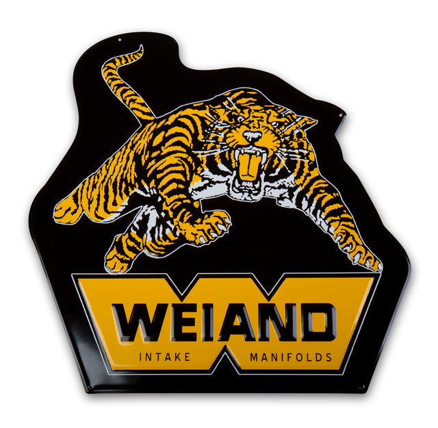 Weiand Tiger Metal Sign - 10009WND