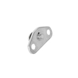 Scott Drake Door Latch Striker Plate Set Stainless Steel - C5AZ-6222008-SS