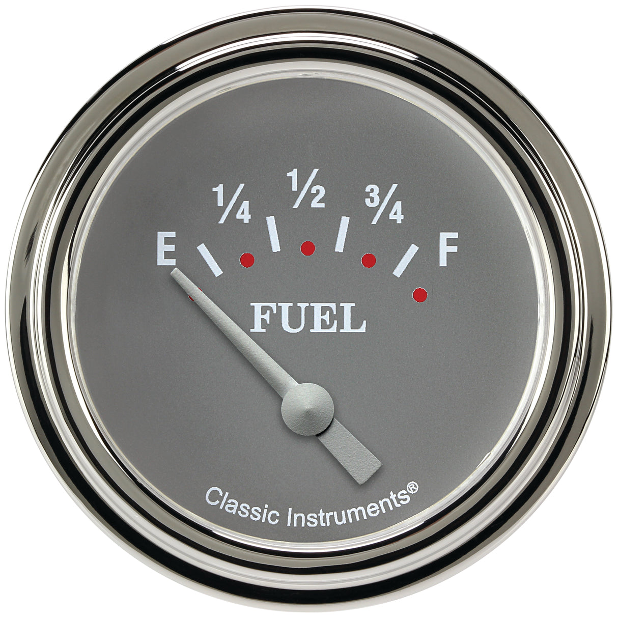Classic Instruments Silver Gray 2-5/8" Fuel Level Gauge - SG209SLF