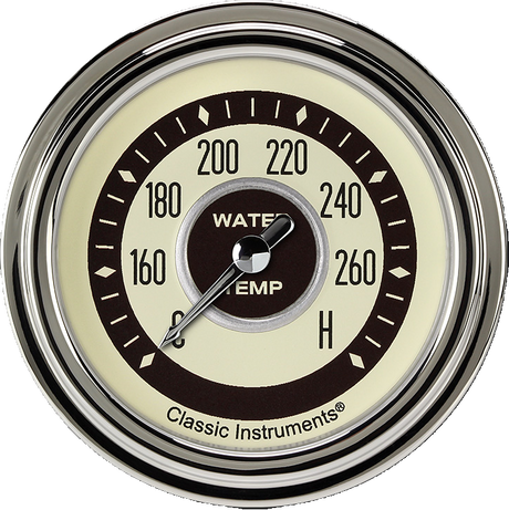 Classic Instruments Nostalgia VT2 5/8" Full Sweep Water Temperature Gauge - NT326SLC-08
