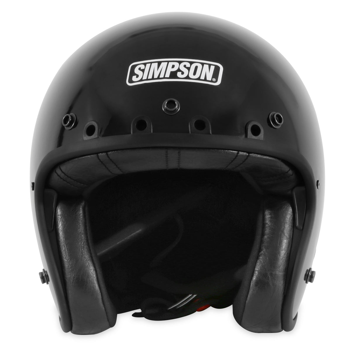 Simpson Motorcycle Chopper Helmet - Black XL - CHOP2XL