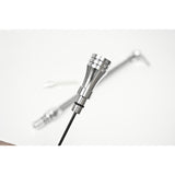 B&M Auto Transmission Dipstick & Tube - Billet Aluminum/Stainless Steel Braided - 22166