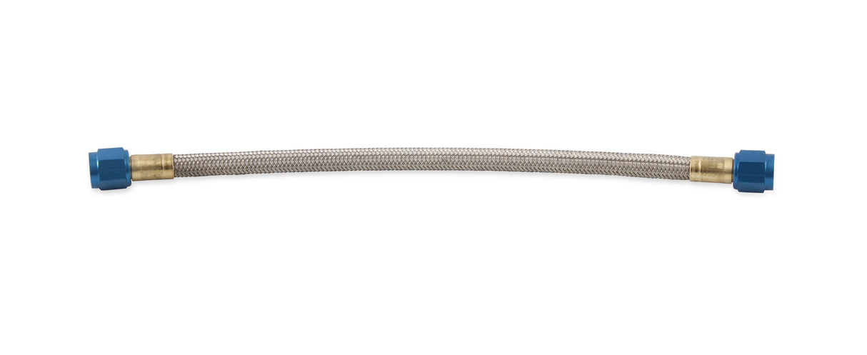 NOS Stainless Steel Braided Hose -6AN 1-foot Blue - 15400NOS