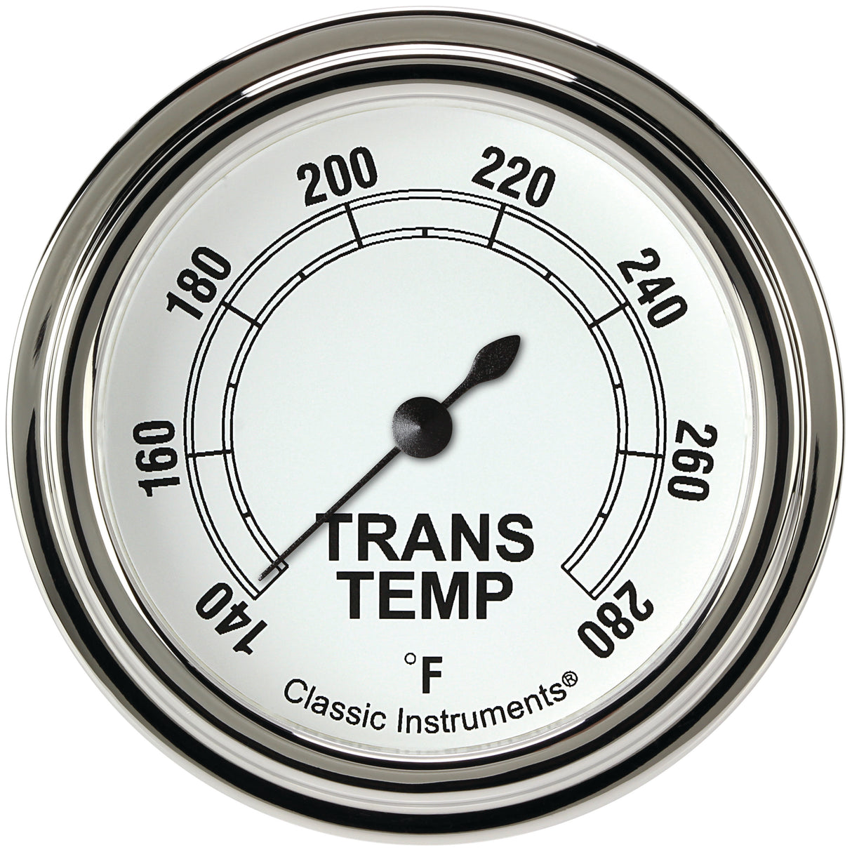 Classic Instruments Classic White 2-5/8" Transmission Temperature Gauge - CW327SLF