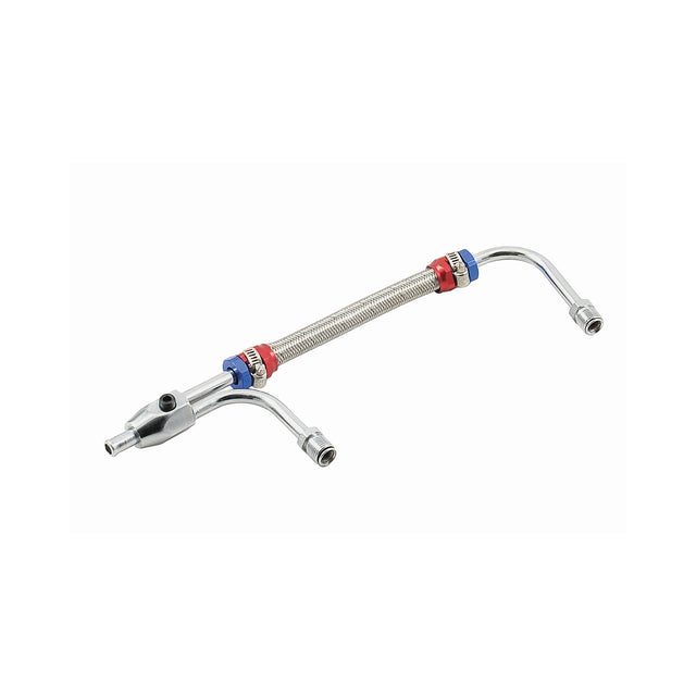 Mr Gasket Adjustable Fuel Line with Red and Blue Hose Ends - 1556G