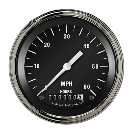 Classic Instruments Hot Rod 3 3/8" Low Speed Speedometer - LSHR