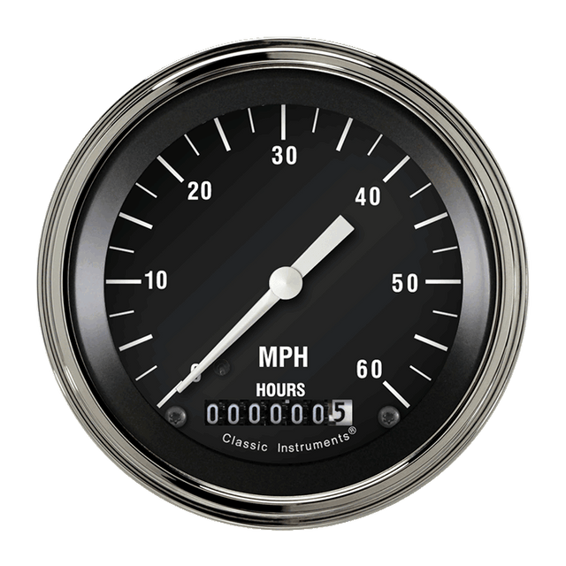 Classic Instruments Hot Rod 3 3/8" Low Speed Speedometer - LSHR
