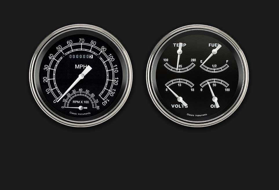 Classic Instruments Traditional Series Two Gauge Set - TR62SLF