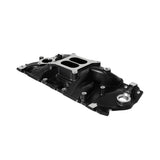Weiand Street Warrior Intake - Chevy Small Block V8 - Black Ceramic - 8120BK