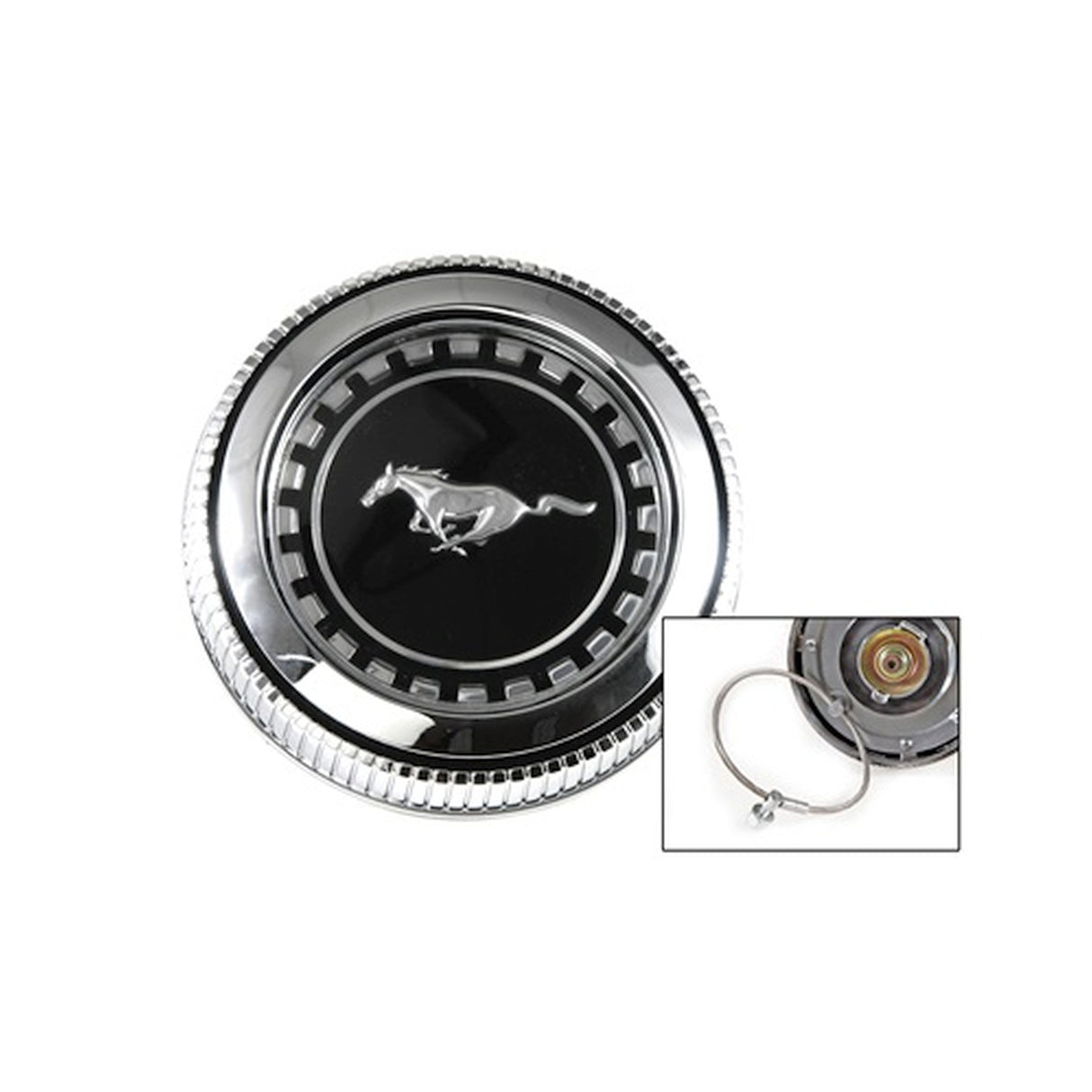 Scott Drake Fuel Cap (with Vent & Cable) - D1ZZ-9030-B